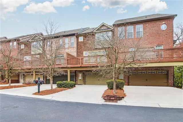 a front view of a building