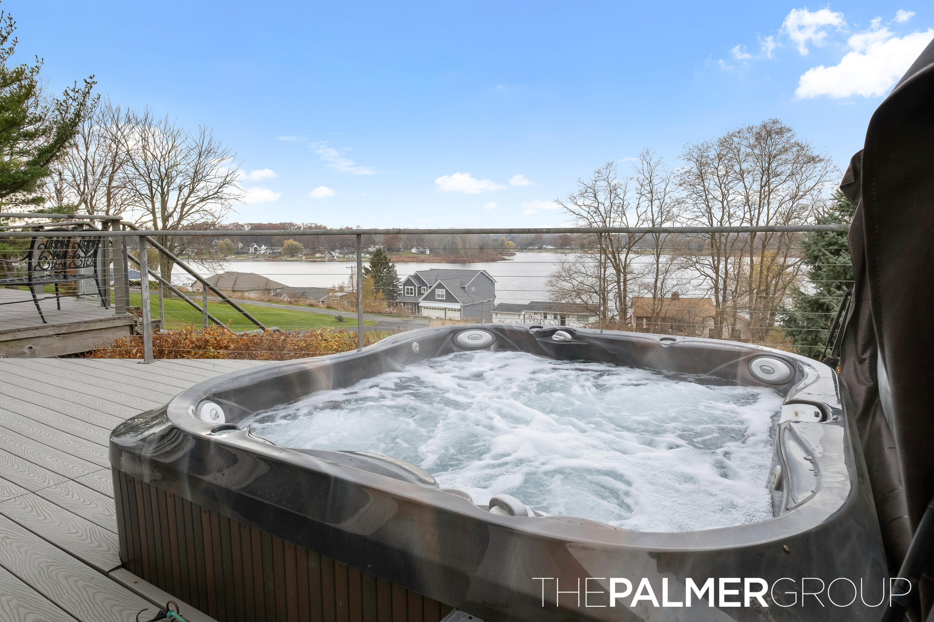 11864 5 Mile Road Northeast Lowell, MI 49331 - Photo 36 of 59 Hot Tub with a View