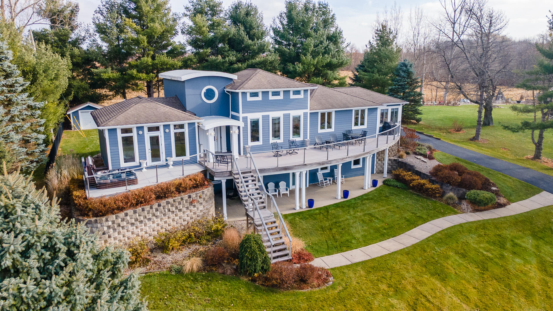 11864 5 Mile Road Northeast Lowell, MI 49331 - Photo 38 of 59 Walkout Level Covered Patio