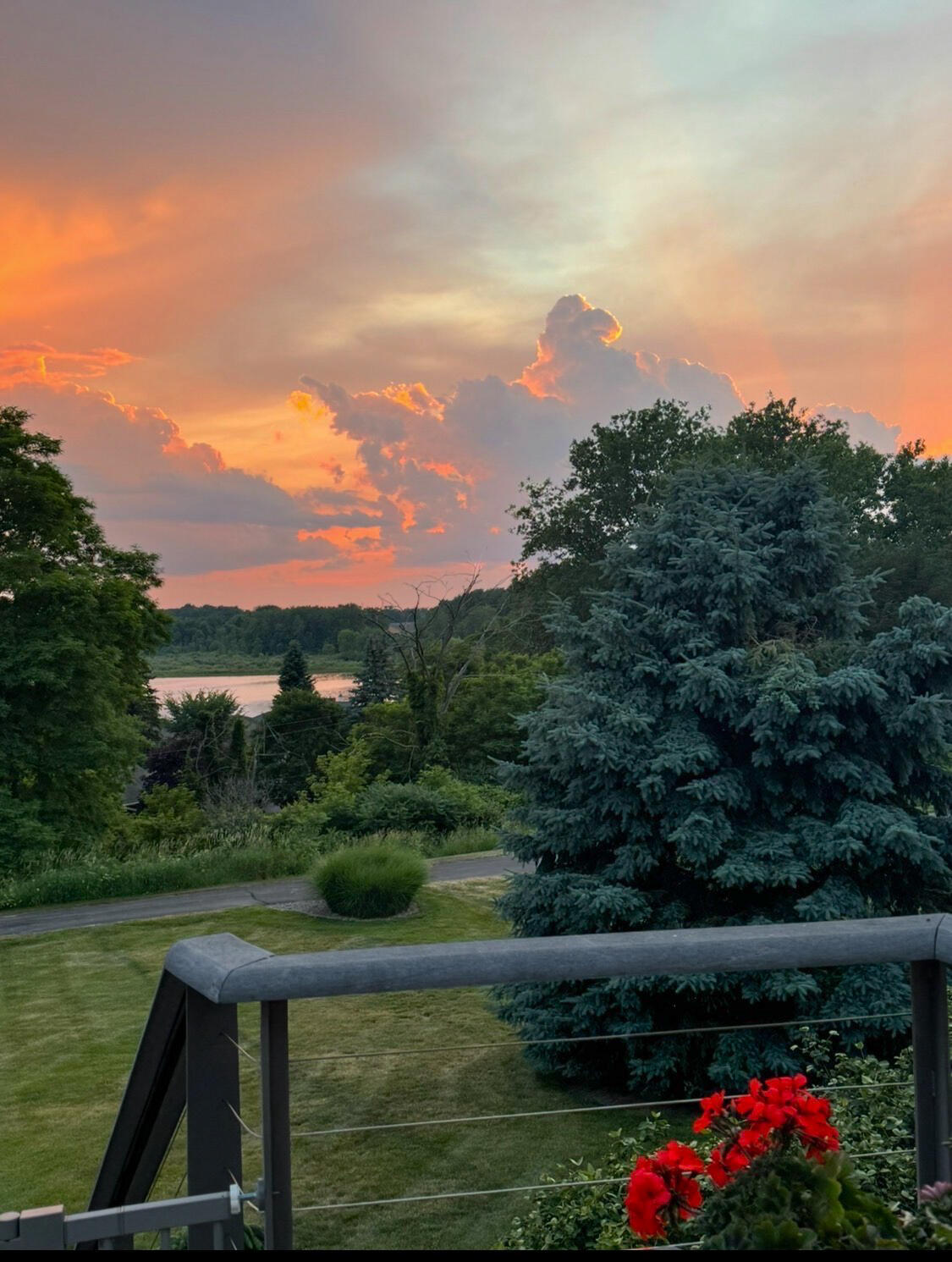 11864 5 Mile Road Northeast Lowell, MI 49331 - Photo 53 of 59 Summer Storm Sunset