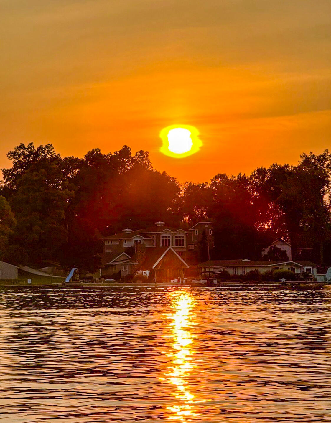 11864 5 Mile Road Northeast Lowell, MI 49331 - Photo 55 of 59 Lake Sunset