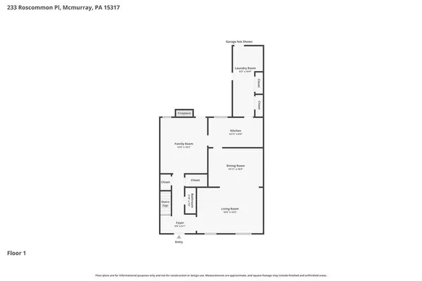 $329,900 | 233 Roscommon Place, Canonsburg, PA 15317