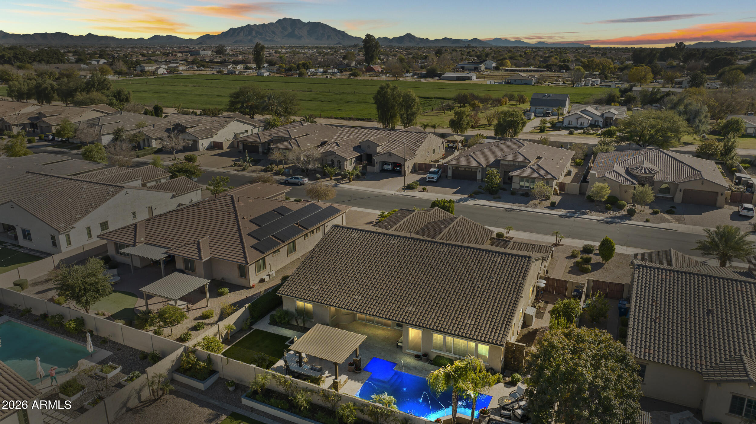 3580 East Azalea Drive Chandler, AZ 85286 - Photo 111 of 129 Drone Exterior/Virtual Twilight