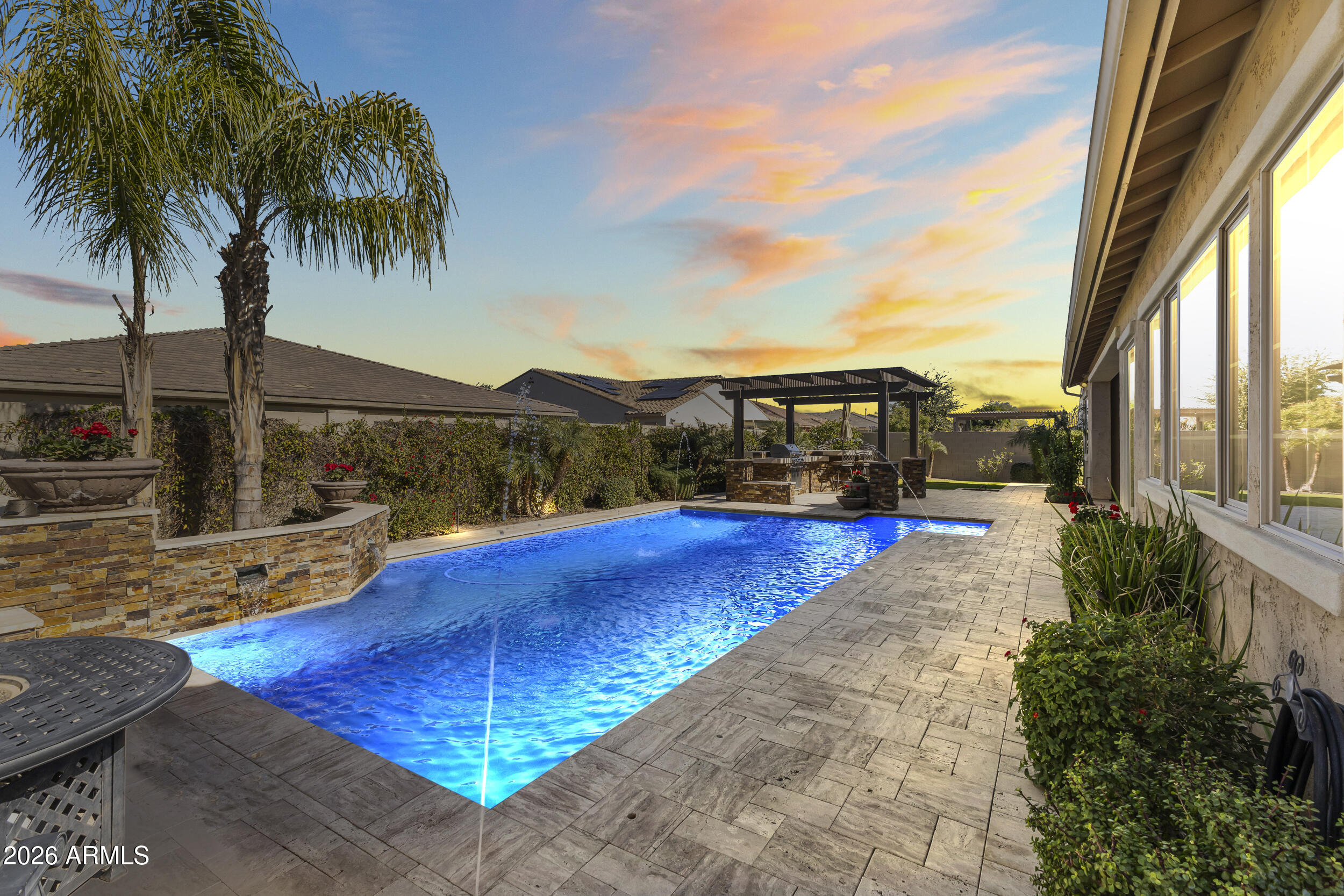 3580 East Azalea Drive Chandler, AZ 85286 - Photo 88 of 129 Backyard Pool/Virtual Twilight