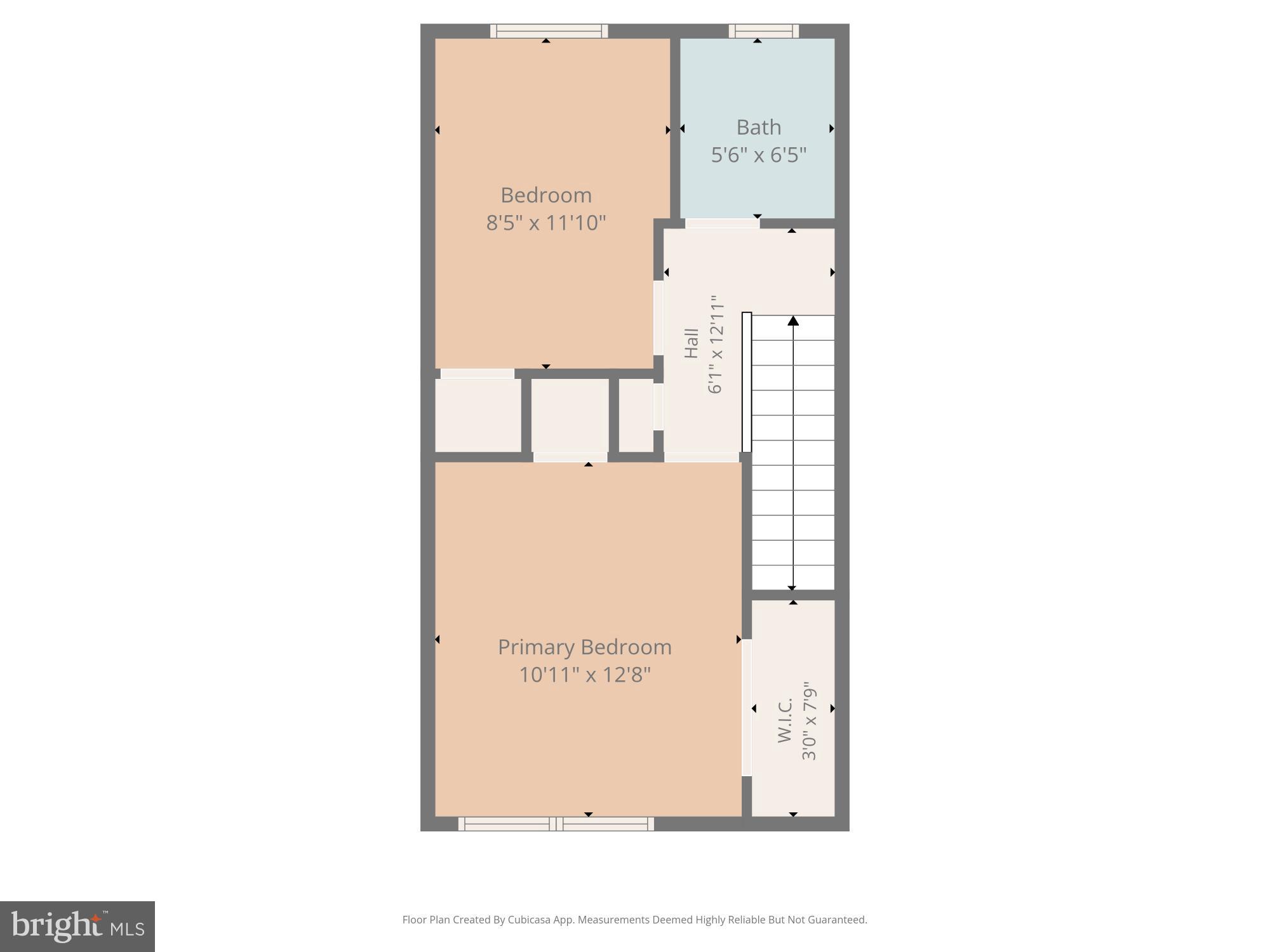1527 K Street Southeast Washington, DC 20003 - Photo 22 of 22 Upper Level Floor Plan