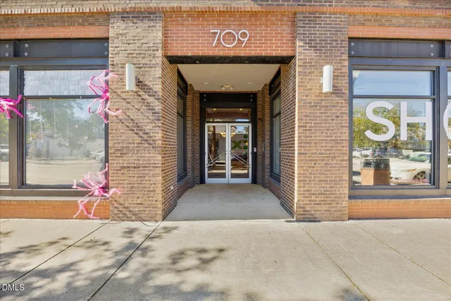 a view of entrance door of the building