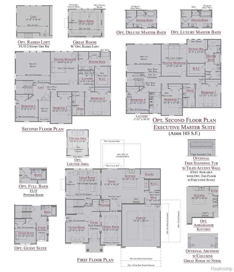 829 Balsam Circle Rochester, MI 48307 - Photo 39 of 39 Barclay Composite- Floor Plans.jpg