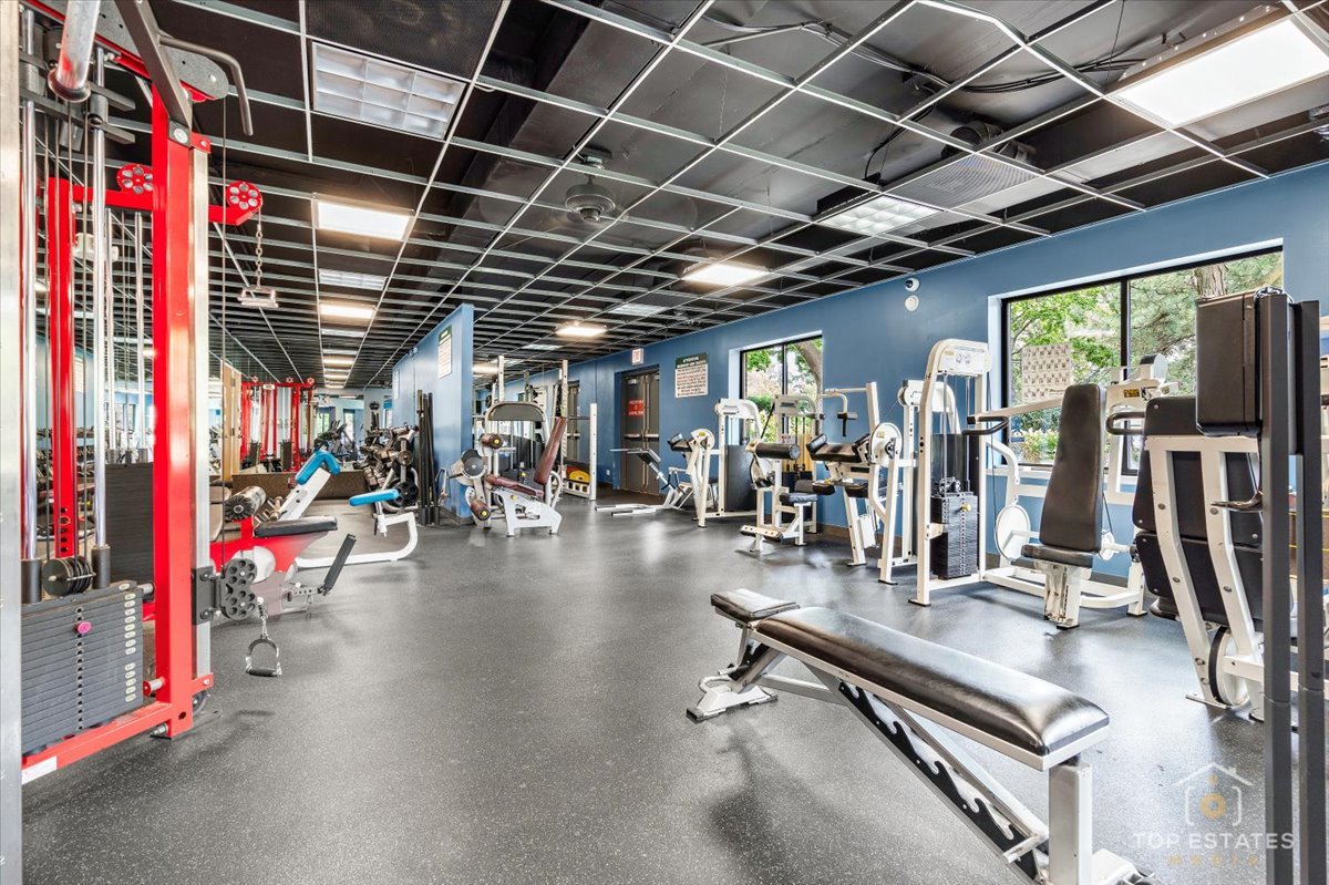 1227 South Old Wilke Road, Unit 201 Rolling Meadows, IL 60005 - Photo 33 of 40 a view of a room with gym equipment