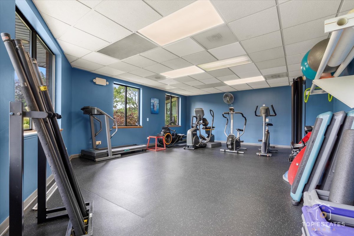 1227 South Old Wilke Road, Unit 201 Rolling Meadows, IL 60005 - Photo 35 of 40 a view of a room with gym equipment