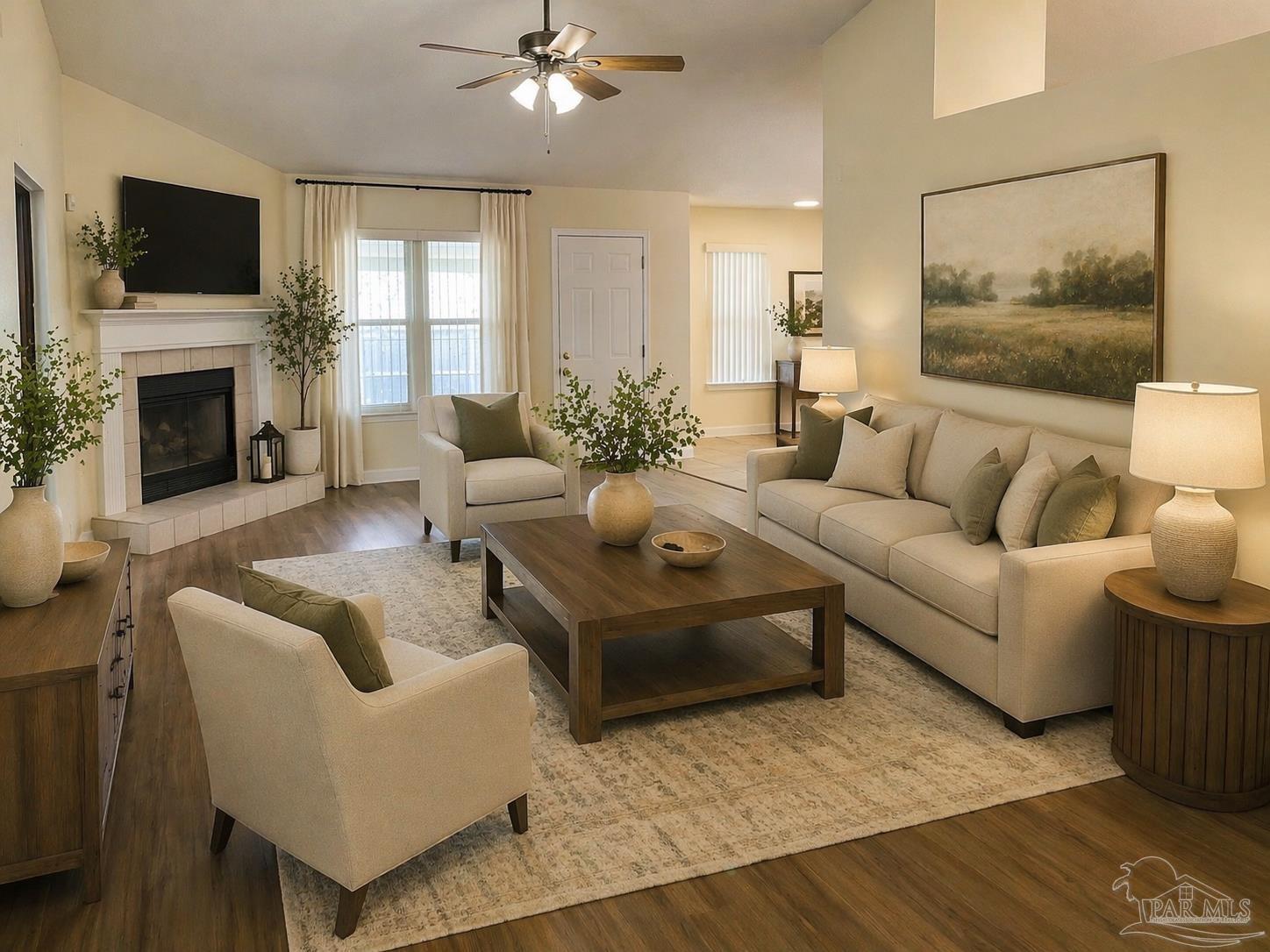11739 Old Course Road Cantonment, FL 32533 - Photo 6 of 26 Virtually Staged Living Room