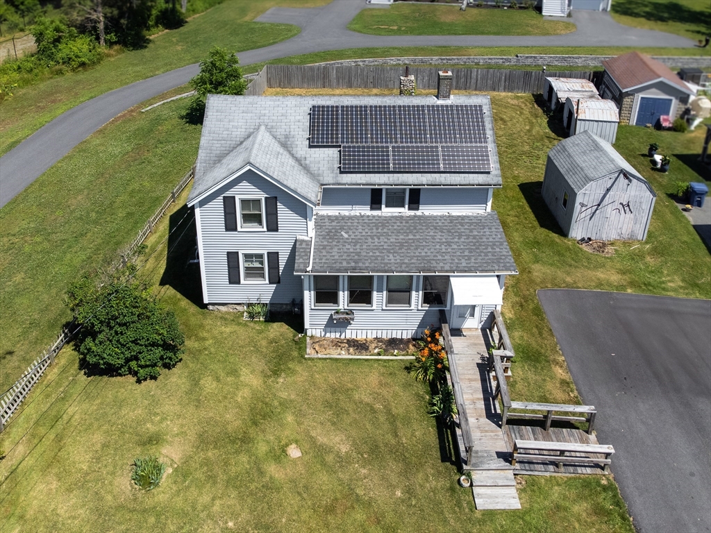 1255 Old Plainville Road New Bedford, MA 02745 - Photo 6 of 23 an aerial view of a house with swimming pool garden and patio
