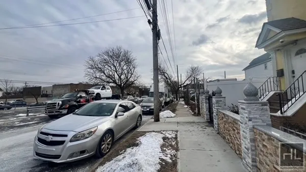 a car parked on the side of the road