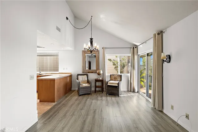 a very nice looking room with wooden floor