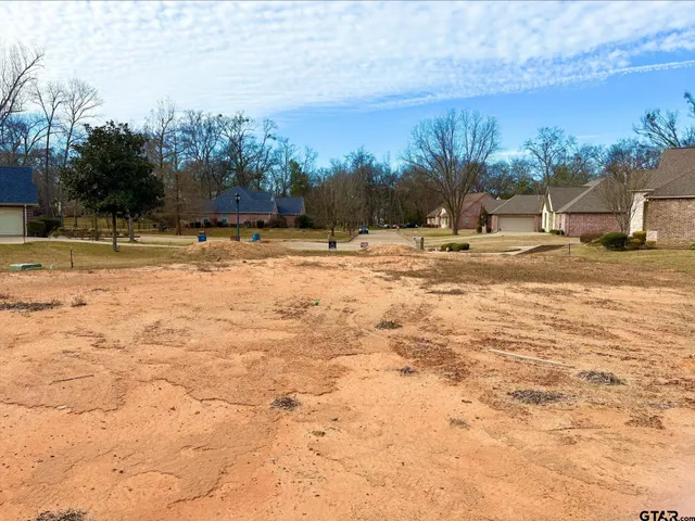 a view of a yard with a house