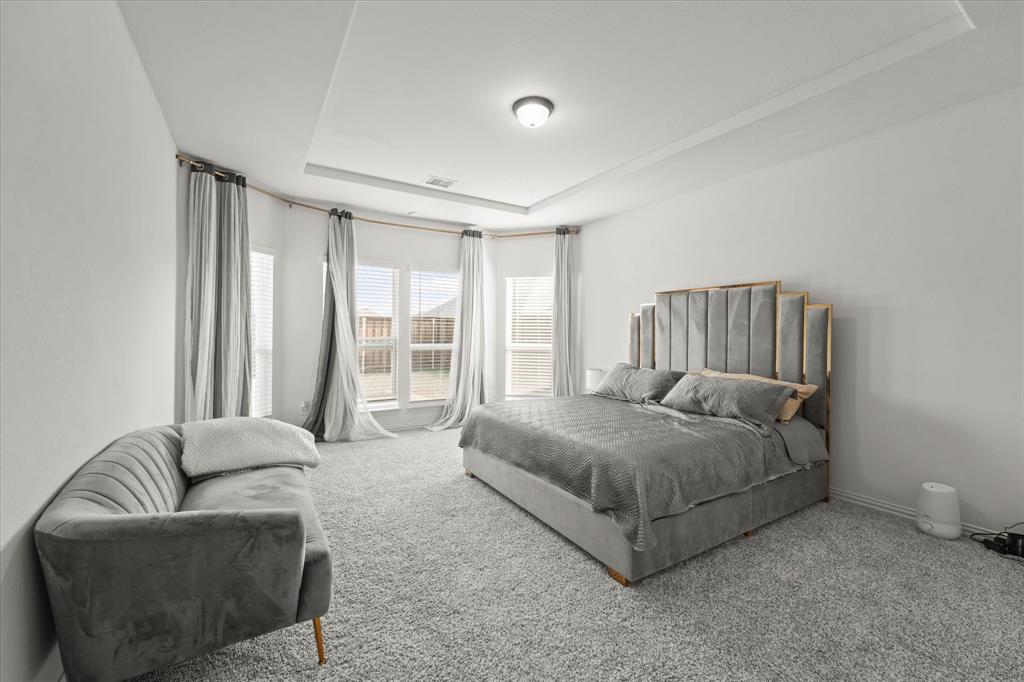 1111 Alaska Drive Forney, TX 75126 - Photo 29 of 30 a spacious bedroom with a bed and glass window