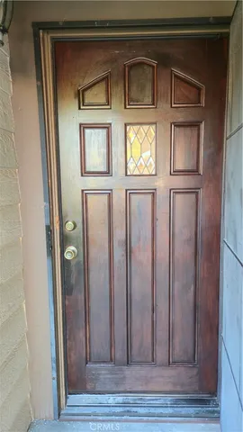a view of front door