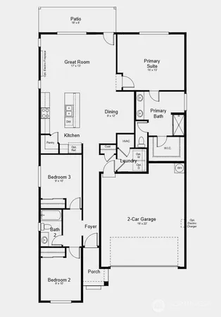 a kitchen with stainless steel appliances a dining table chairs microwave and refrigerator