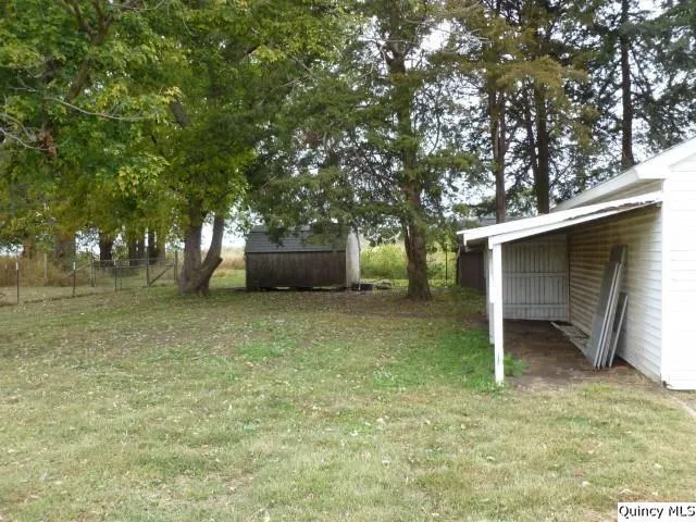 a view of a tiny house with a yard