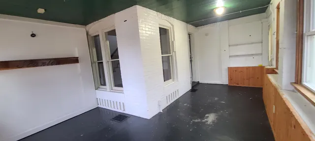 a view of hallway with stairs