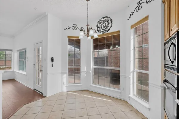a view of an entryway with a door
