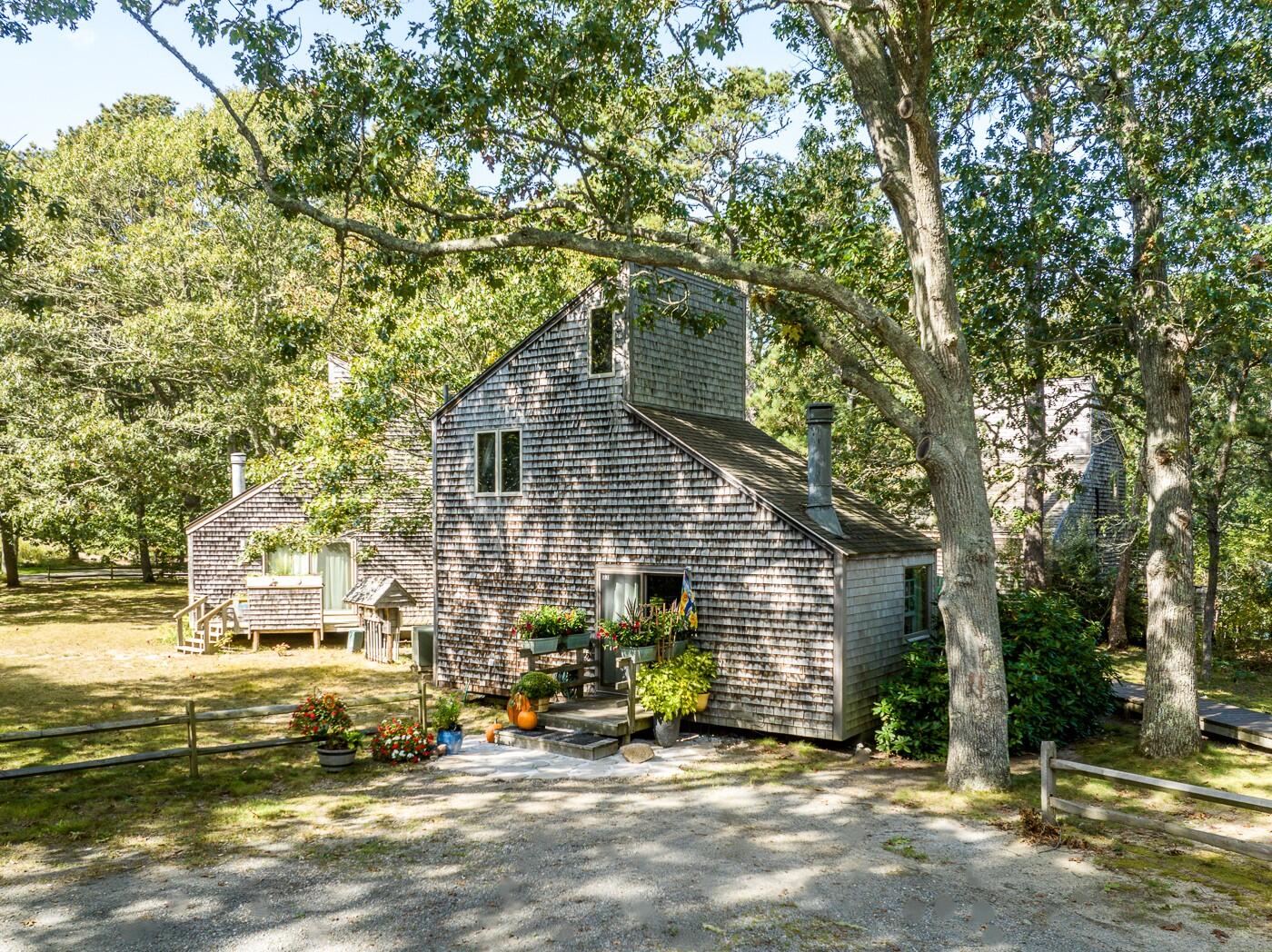 a view of a house with a patio