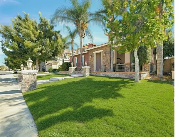 a building outdoor space with patio furniture