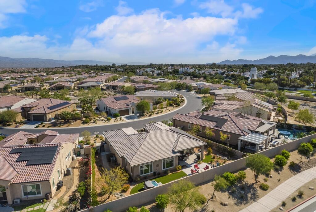 77 Barolo Rancho Mirage, CA 92270 - Photo 60 of 61 an aerial view of a house with a ocean view