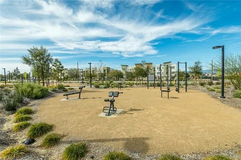an outdoor space with patio furniture