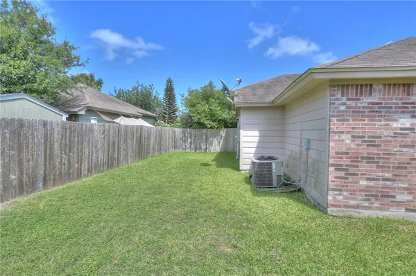 a backyard of a house