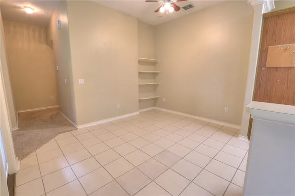 a view of an empty room