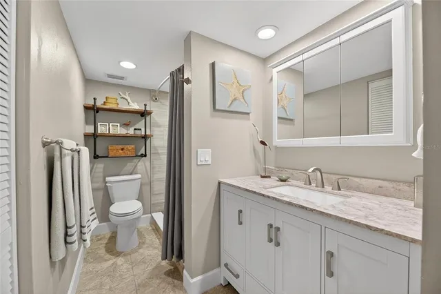 a view of a volley ball court