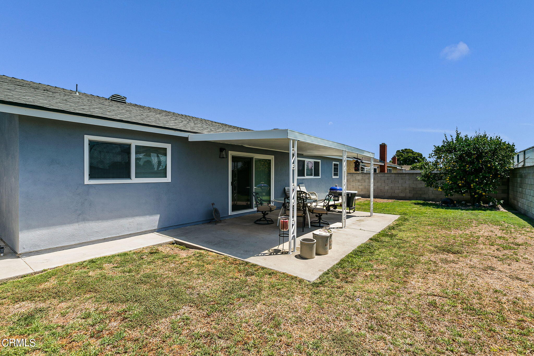 1201 Astoria Place Oxnard, CA 93030 - Photo 24 of 25 Back Yard with block wall fence