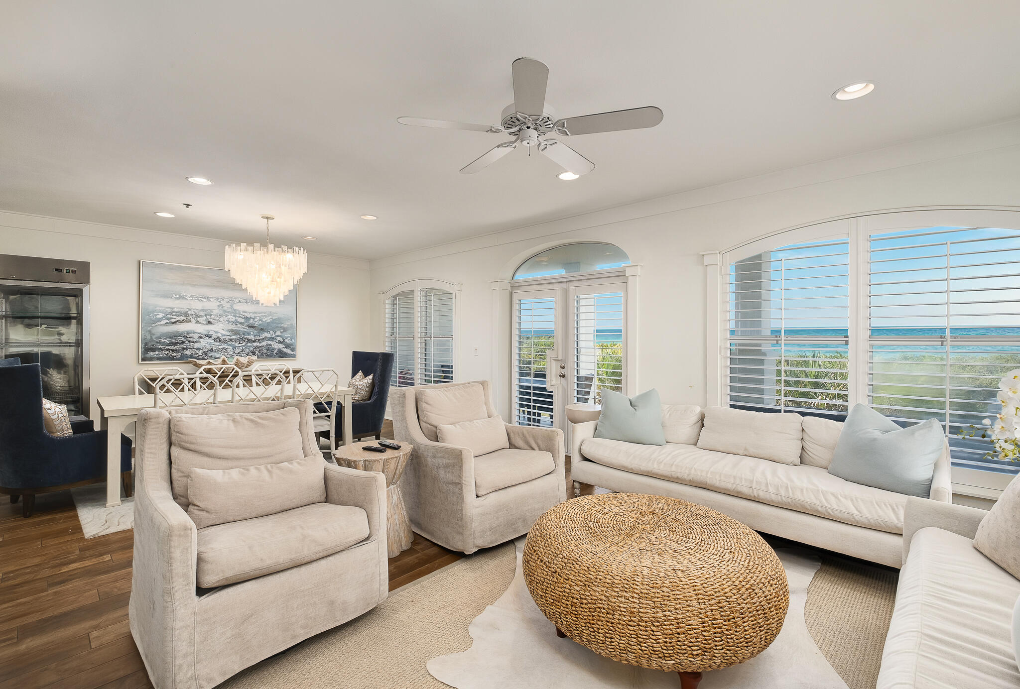 10140 East County Highway 30A, Unit A102 Inlet Beach, FL 32461 - Photo 12 of 37 a living room with furniture and a large window