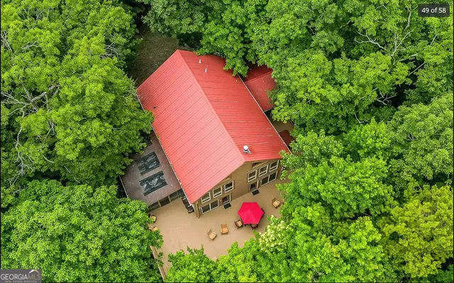a view of a city with sunset view