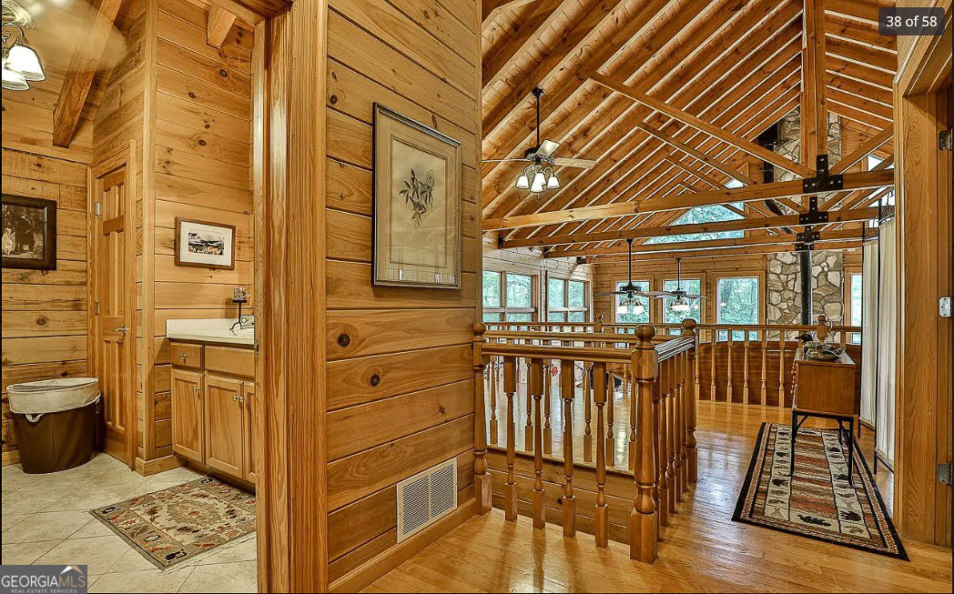 1427 Cherry Lake Drive Blue Ridge, GA 30513 - Photo 47 of 89 a view of a porch with wooden floor