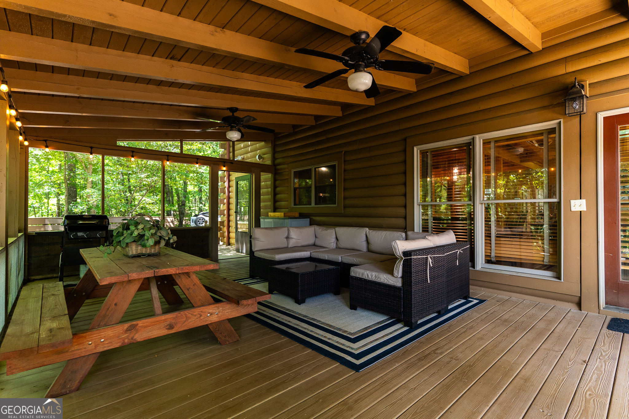 1427 Cherry Lake Drive Blue Ridge, GA 30513 - Photo 55 of 89 a building outdoor space with patio furniture and wooden floor