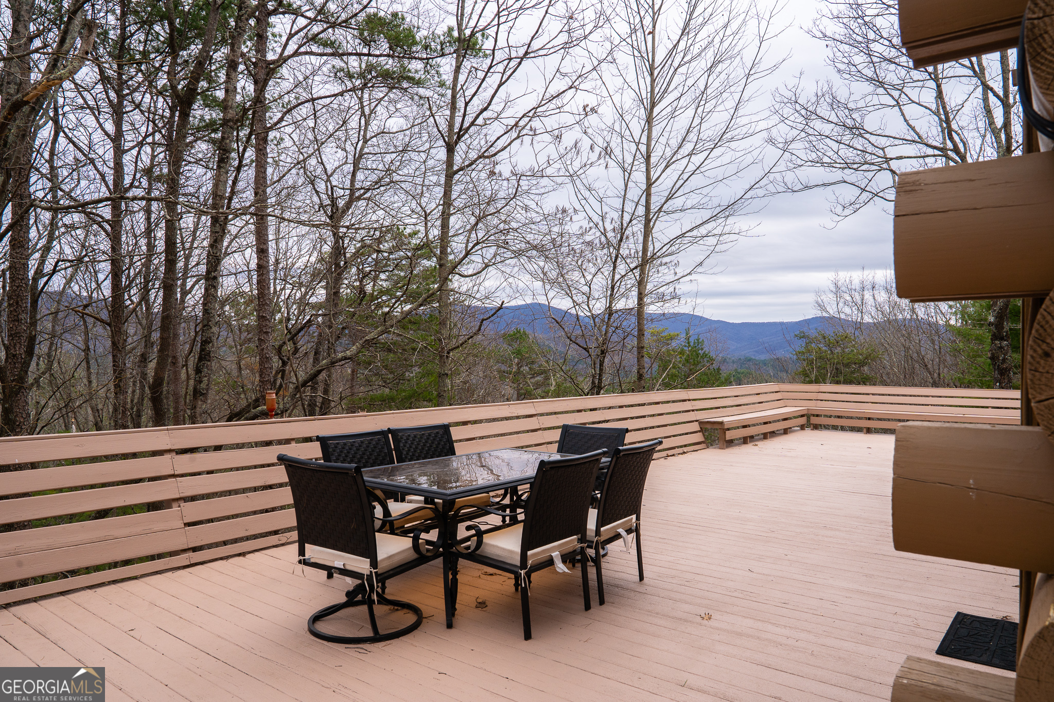 1427 Cherry Lake Drive Blue Ridge, GA 30513 - Photo 81 of 89 a view of backyard with seating space and trees