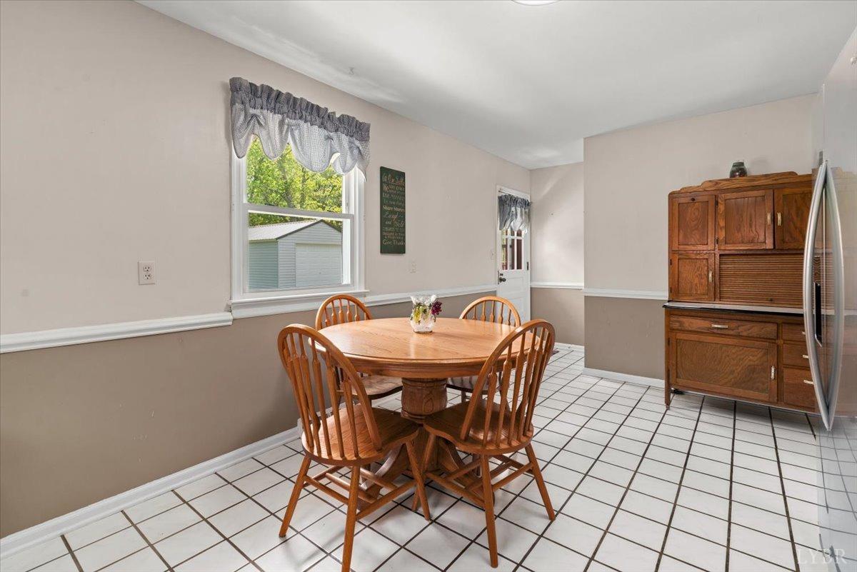 1752 Purdum Mill Road Appomattox, VA 24522 - Photo 14 of 38 a dining room with furniture a window and stainless steel appliances