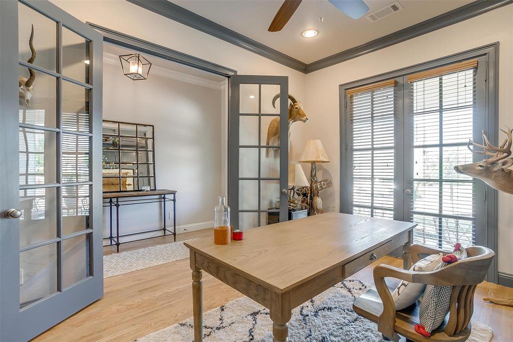 604 Rockfall Way Aledo, TX 76008 - Photo 5 of 33 a living room with furniture a wooden floor and a window
