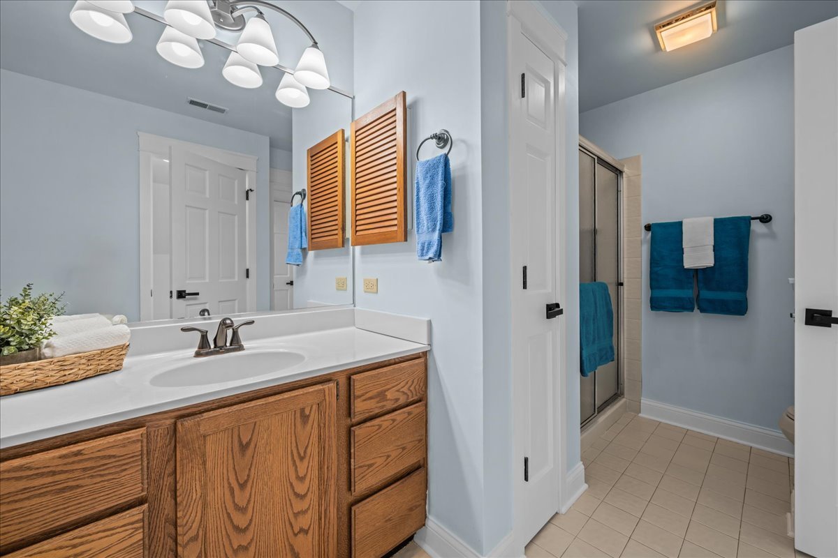 231 Sedgewick Circle St. Charles, IL 60174 - Photo 15 of 24 a bathroom with a sink a light fixture and a mirror