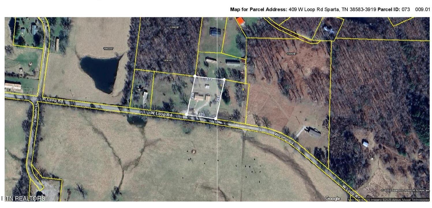 409 West Loop Road Sparta, TN 38583 - Photo 37 of 38 CRS%20Data%20-%20Property%20Map%20for%20