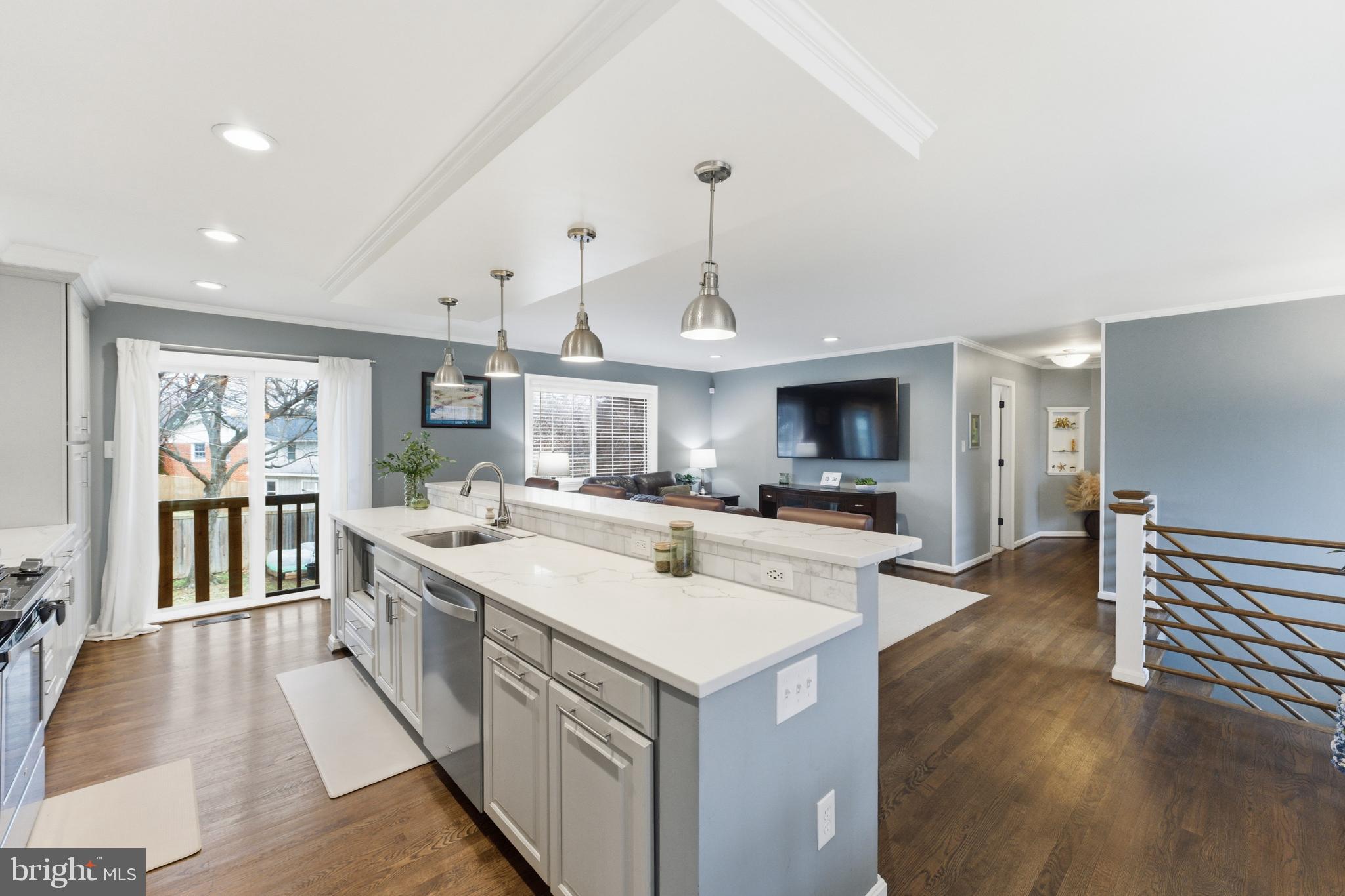 6124 Crozet Court Springfield, VA 22150 - Photo 6 of 57 a large white kitchen with a large window
