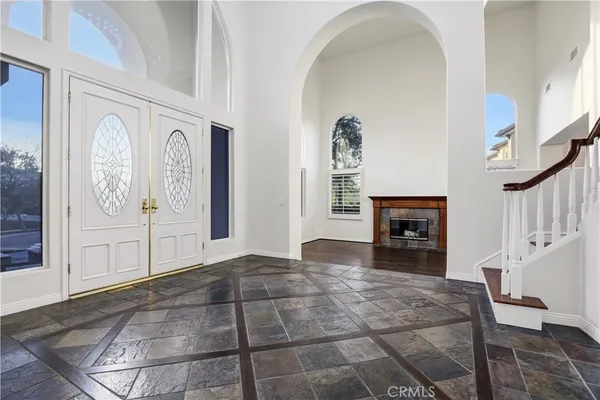 a view of livingroom with furniture and fireplace