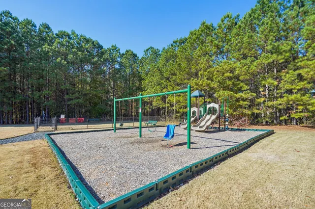 a view of a volley ball court