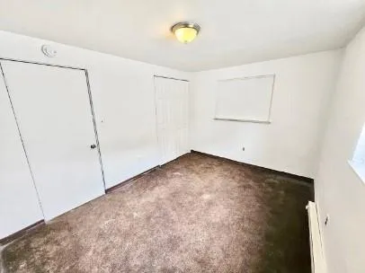 a view of a room with an empty space