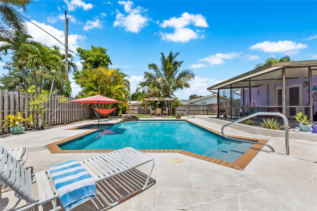 9208 Hamlin Road East Fort Myers, FL 33967 - Photo 8 of 31 View of pool with a patio area