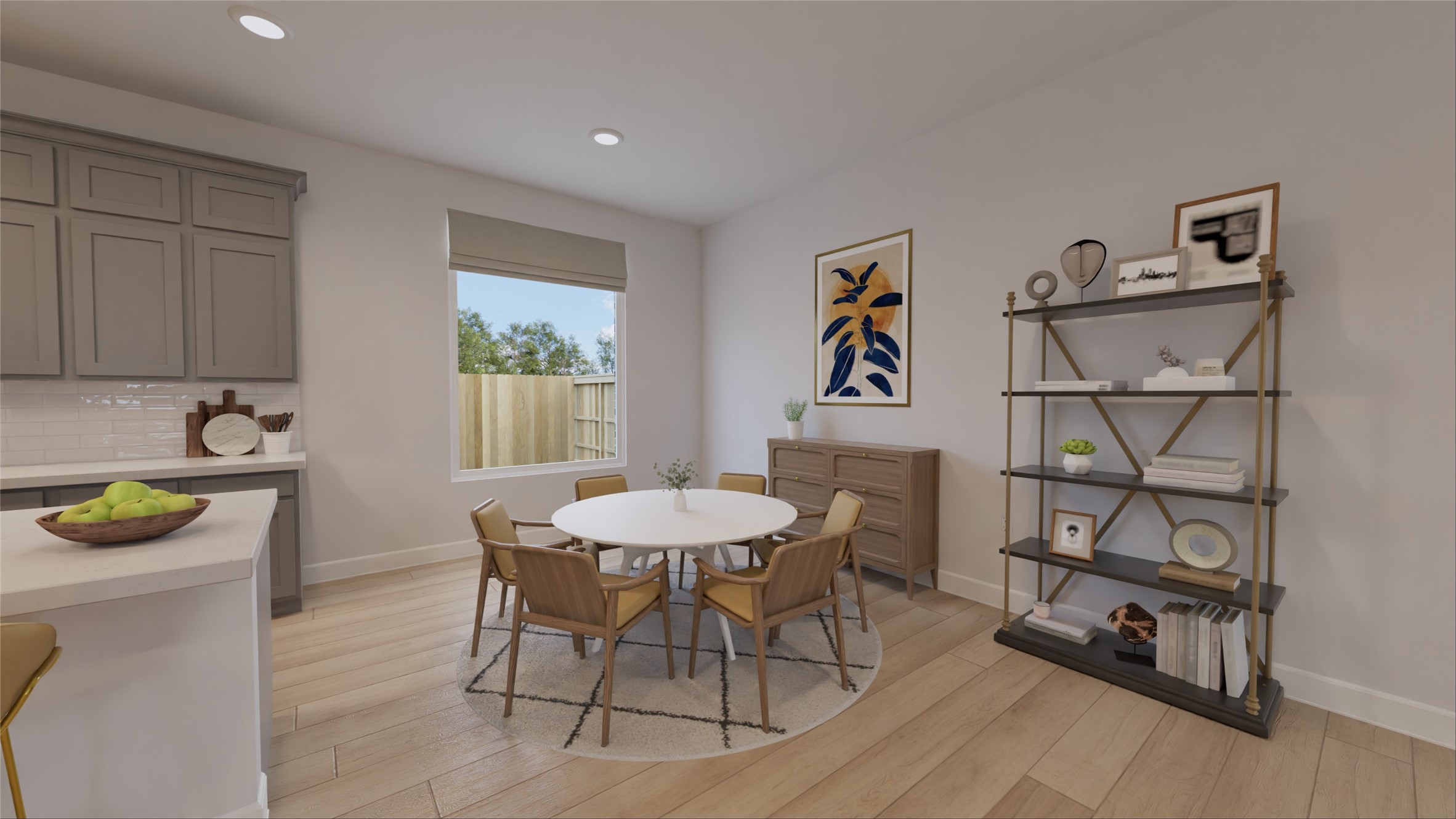 1514 Gentle Wind Court Angleton, TX 77515 - Photo 5 of 27 a view of a dining room with furniture and a window