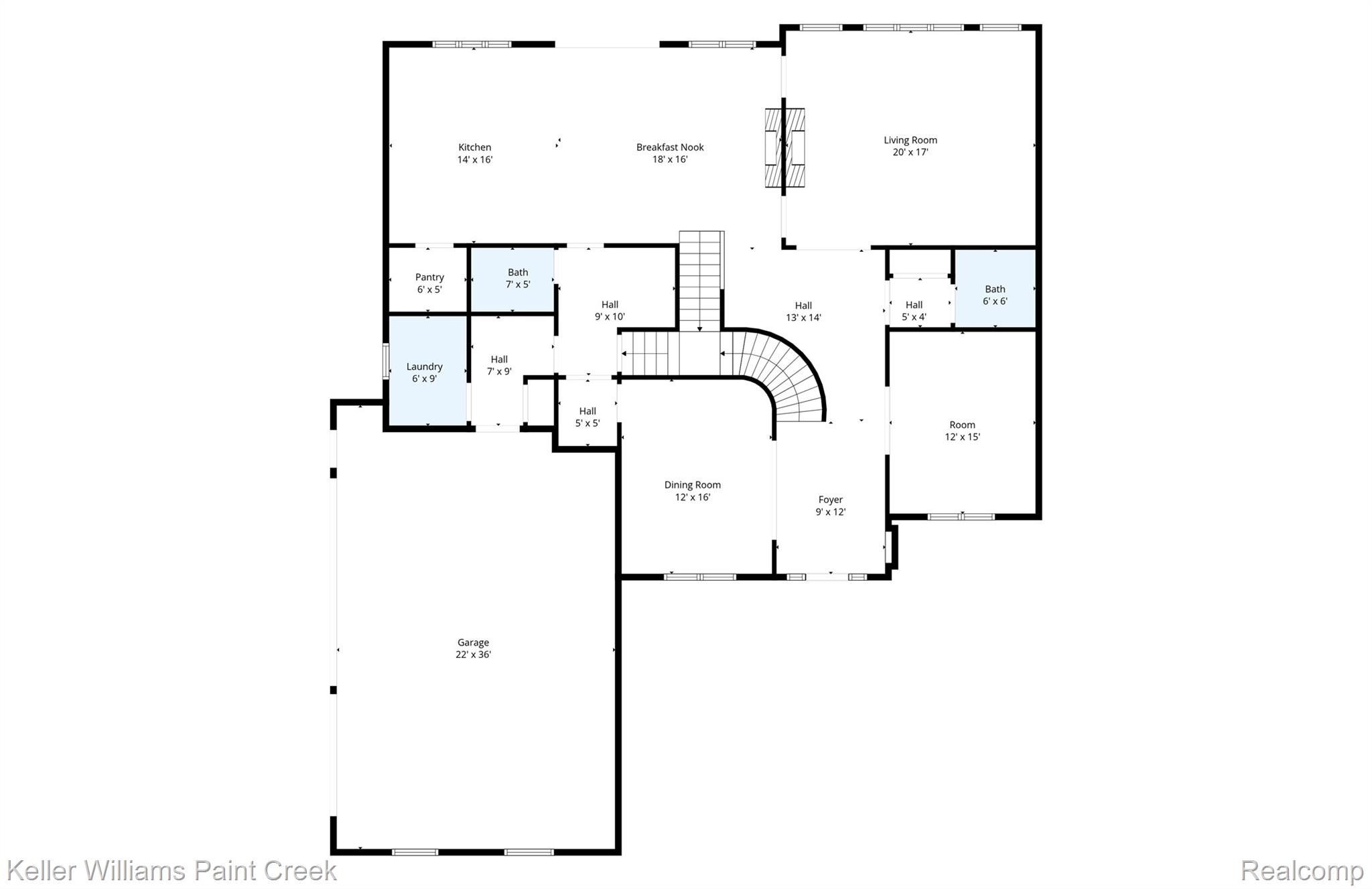 2757 North Addison Circle Rochester, MI 48306 - Photo 65 of 67 1st-Level Floor Plan