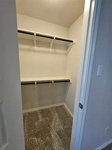 a close view of closet