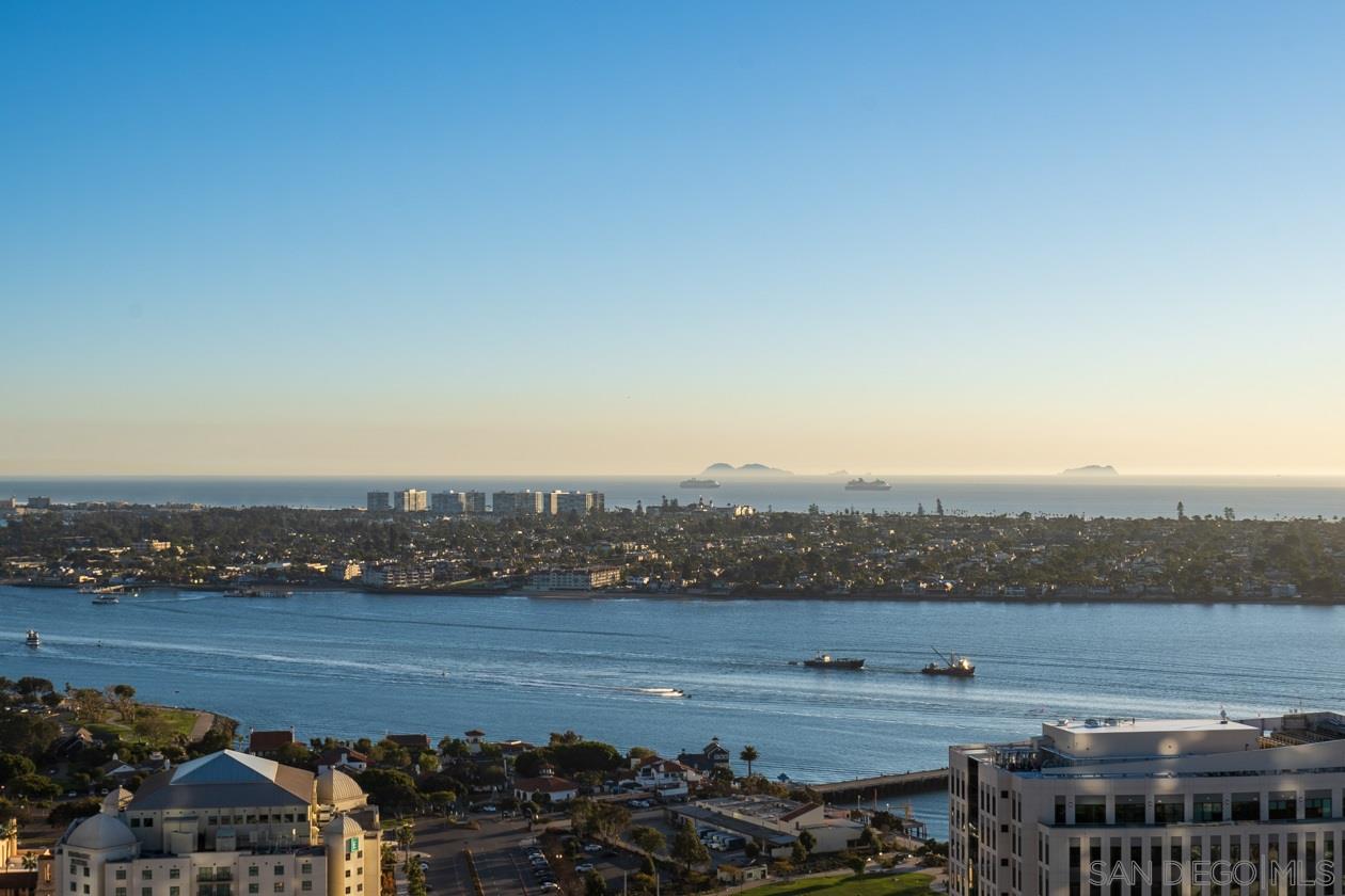 888 E Street, Unit 3502 San Diego, CA 92101 - Photo 10 of 35 an aerial view of a house with a lake view